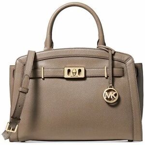 Michael Kors‎ Dark Dune Pebble Leather Karson Large Satchel